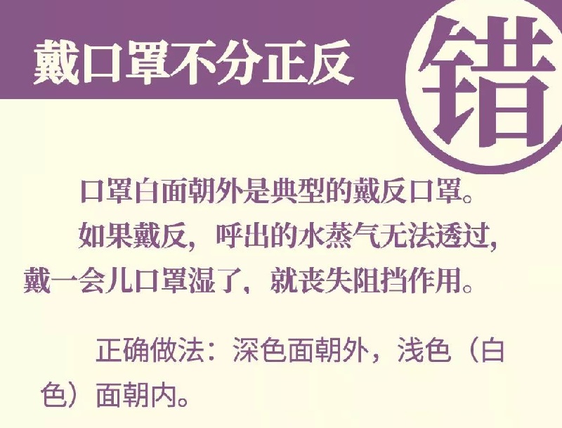 你真的會(huì)戴口罩？口罩的9種錯(cuò)誤戴法，當(dāng)心